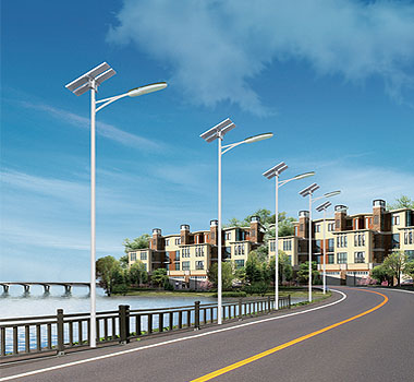 Solar LED street lamp